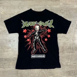 Half Evil Records T Shirt Graphic Size Medium